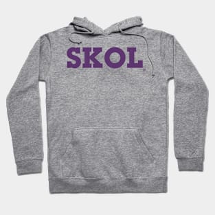 Block Script "SKOL" - (Purple) Hoodie